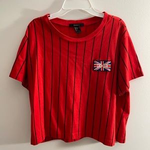Forever 21- Red London Cropped Top